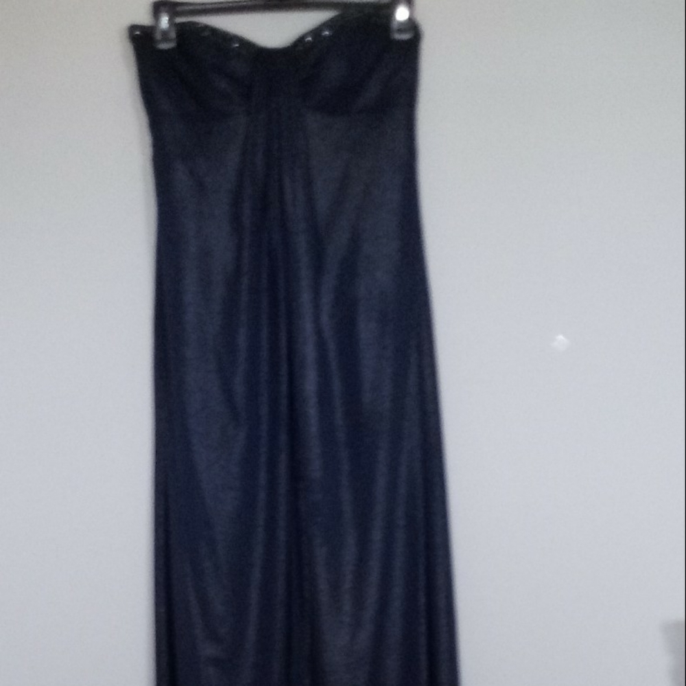 David's Bridal Navy Gown Size 10